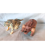 Transformers Beast Wars Hasbro/Takara Tigatron White Tiger and Rhinox Rh... - $40.75 CAD