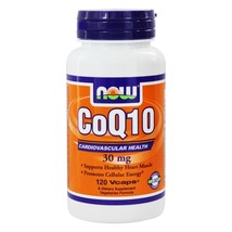NOW Foods CoQ10 Cardiovascular Health 30 mg., 120 Vegetarian Capsules - $14.79