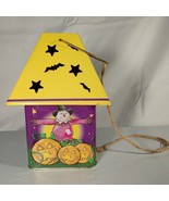 Halloween Tin Lantern Scarecrow Candle Holder Hanging - Tin Box Company - £10.46 GBP