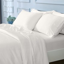 Cooling Sheets Queen Size For Hot Sleeper, Breathable Luxury Soft Bamboo Sheets  - £121.97 GBP