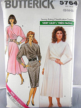 Butterick 5764 VERY EASY Pattern Misses Drape front Dress 12 14 16 CLASS... - £7.13 GBP