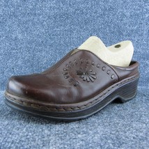 KLOGS  Women Mule Shoes Brown Leather Slip On Size 7.5 Medium - $27.72