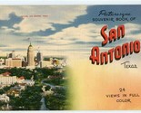 Picturesque Souvenir Book of San Antonio Texas 24 Full Color Views - $11.88