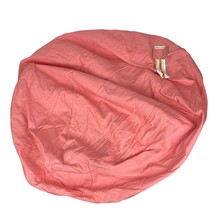 Pottery Barn Kids Twill Anywhere Slipcover B EAN Bag Cover Pink Coral 31&quot; Did - £49.65 GBP