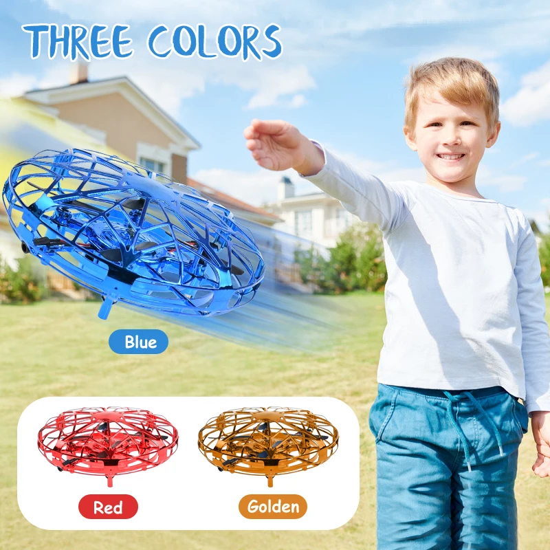 Play Mini Helicopter RC UFO Drone Aircraft Hand Sensing Infrared RC Quadcopter E - £23.17 GBP