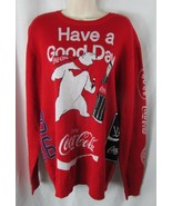 Coca Cola NWT red sweater Polar Bear PacSun M Men English Korean Medium - £32.78 GBP