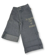 Blu Jeans Boys Gray 3 Jeans Denim Shorts Roll Up Skater Adjustable Waist... - £15.08 GBP