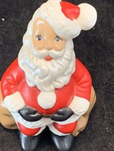 Vintage Atlantic Mold Santa Claus Christmas Figurine Hand Painted 4.75 In Tall - £9.54 GBP