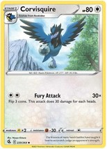 Corvisquire 220/264 Uncommon Fusion Strike Pokemon Card - $5.00