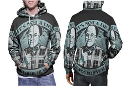 George Costanza    Mens Graphic Zip Up Hooded Hoodie - £27.79 GBP+