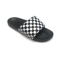 VANS La Costa Slide On Sandal Shower Slide Mens Size 10 Black White Checkerboard - £34.35 GBP