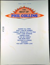 Book Sheet Music The Best Of Phil Collins Piano / Voice / Guitar Genesis 528a - £14.19 GBP