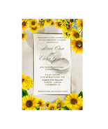 Sunflower Personalized Wedding digital Invitation - €5,14 EUR