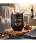 Crawford Irish Coat of Arms Stemless Wine Travel Tumbler - $27.44