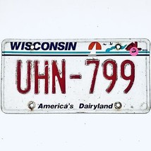  United States Wisconsin Dairyland Passenger License Plate UHN-799 - £12.58 GBP