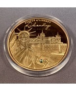 2014 American Mint Statue of Liberty Commemorative Proof Coin Layered in... - £14.76 GBP