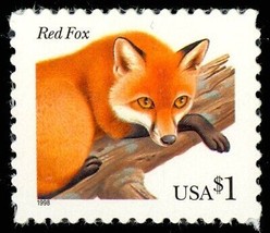 3036, $1 Red Fox Single Stamp in XF Mint NH Condition - Stuart Katz - £9.52 GBP