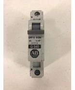 Allen-Bradley 1492-CB1 SER.C G040 1-Pole Circuit Breaker 277V 1/3Hp 4Amp  - €10,61 EUR