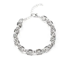 Paparazzi Titanium Titan Silver Bracelet - New - $4.50