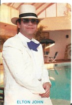 ⭕VTG card pocket calendar 1987 ELTON JOHN Portugal group music singer - $6.11 CAD