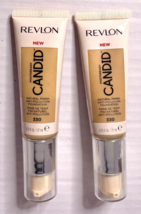Lot of 2, Revlon Photoready Candid Natural Finish Foundation 330 Light H... - $5.98