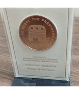 1972 Richard Nixon Bronze Presidential Campaign Medal Franklin Mint w/ S... - $177.29 MXN