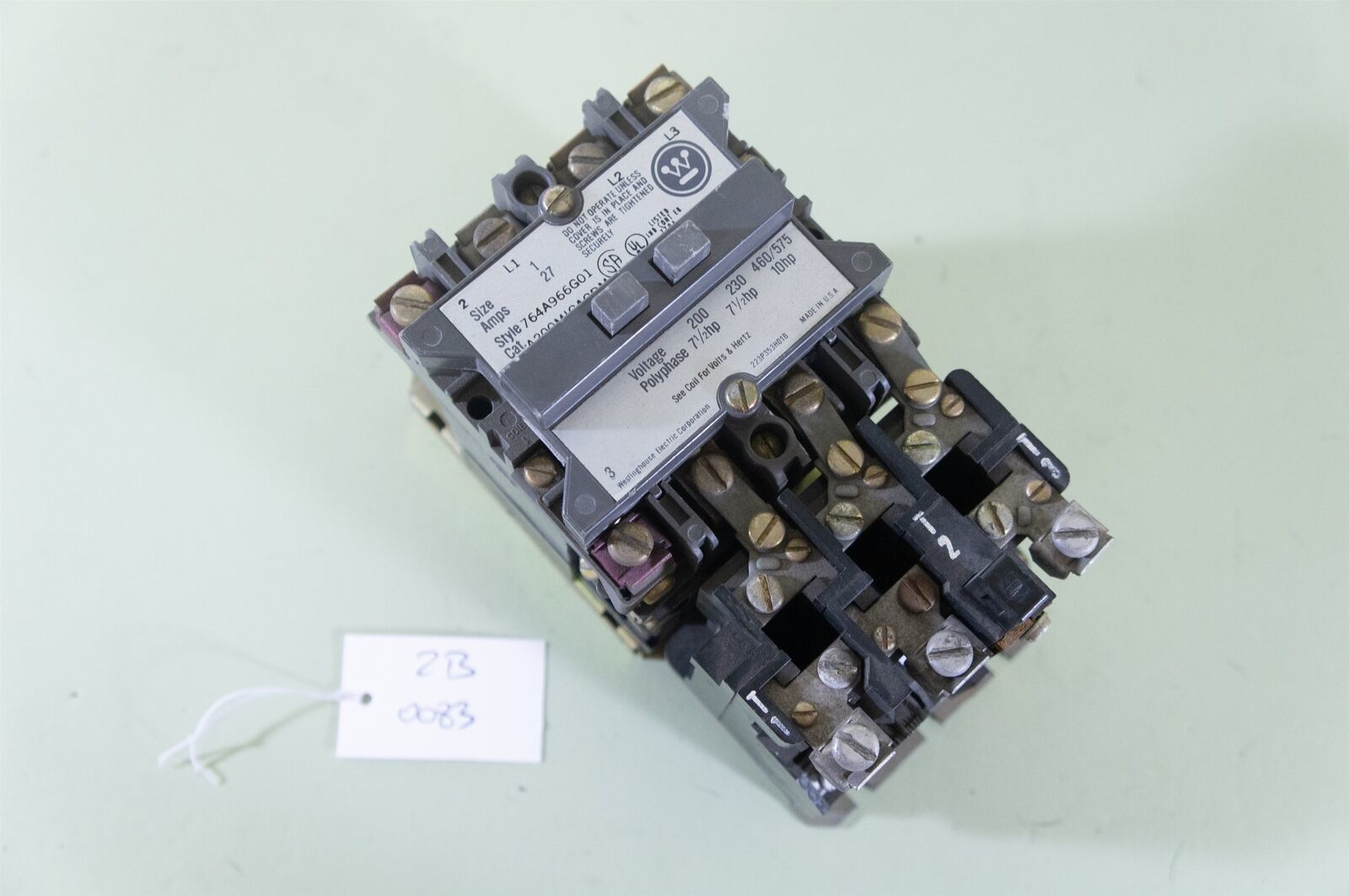 Westinghouse A200M1CACDM Contactor 110/120V Coil + AN13AB Relay + Aux - $18.59