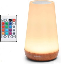 Auxmir Bedside Table Lamp, USB Rechargeable Night Light, 13 Light Colors, Wirel - £164.01 GBP