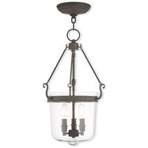 Livex Rockford 3 Light Pendant In Bronze - $7,771.26 MXN
