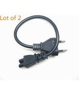 2-Pack 3 Prong European EU AC Power Cord Short Cable For Dell ASUS HP Co... - $13.29 CAD