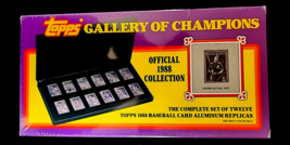 Topps 1988 Gallery Of Champions Aluminum Mini Card Set *New Sealed with COA* - £19.99 GBP