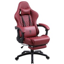 Gaming Chair Office Desk Chair With Massage Lumbar Support, Vintage Styl... - £437.51 GBP