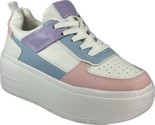 Women&#39;s White-multicolor Lightweight Platform Sneakers US Size 7-7.5 - $45.49