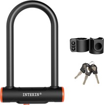 Intekin Bike U Lock Heavy Duty Bicycle Lock 16Mm U Lock For Bicycle Heavy Duty U - £32.59 GBP
