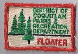 District Of Coquitlam Parks &amp; Recreations Dept Floater Patch - 2 x 3&quot; - £5.40 GBP