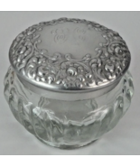 VINTAGE Houbigant Perfume Vanity Jar Silve Tone, France, Exc. Condition - $24.70