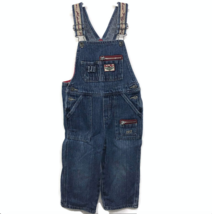 Rare Radio Flyer Toddler Boy Girl Jeans Bib Long Overalls Wagon Details ... - $23.95