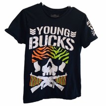 AEW NJPW Young Bucks Bullet Club T-Shirt The Elite Size S (24 3/4&quot; x 16.5&quot;) - $18.95