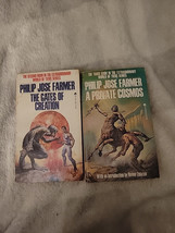 Philip Jose Farmer Paperback 2 book World Of Tiers Series lot Gates Cosmos - $10.69