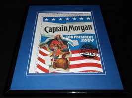 2004 Captain Morgan for President 11x14 Framed ORIGINAL Advertisement - £27.09 GBP