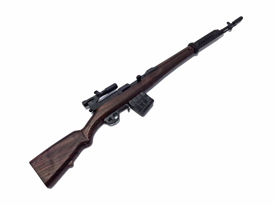 1/6 Scale SVT-40 Sniper Battle Rifle WWII Gun Model German Russian Soviet Army - $16.99