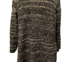 Chico&#39;s Black and Silver Sequin Knit Open-Shoulder Sweater, Women&#39;s Size... - $11.39