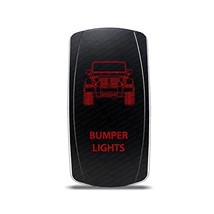 CH4x4 Rocker Switch Jeep Wrangler JK Bumper Lights Symbol - Red LED - $15.83