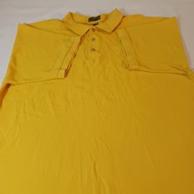 BR Bay Reef Men's Yellow Cotton Short Sleeve Collar Polo Shirt Size 2XL image 7