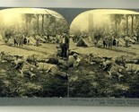 Keystone Stereoview French Artillerymen Resting from Trench Warfare - $17.82