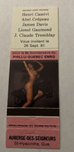 Matchbook Cover Matchcover Girly Girlie Pinup Collectors Quebec Canada - $1.90