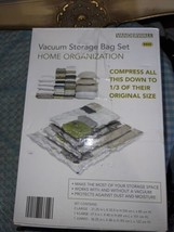 New in Box EASY HOME 4 Piece Vacuum Storage Bag Set Jumbo Large Extra Large - £6.93 GBP