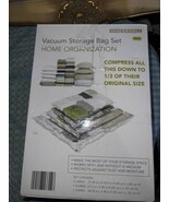 New in Box EASY HOME 4 Piece Vacuum Storage Bag Set Jumbo Large Extra Large - $12.10 CAD