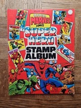 Official Marvel Comics Super Hero Stamp Album 1976 Nearly Complete - £52.59 GBP
