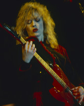 Nancy Wilson in Heart concert in black jacket playing guitar 1980&#39;s 16x20 Canvas - £55.81 GBP